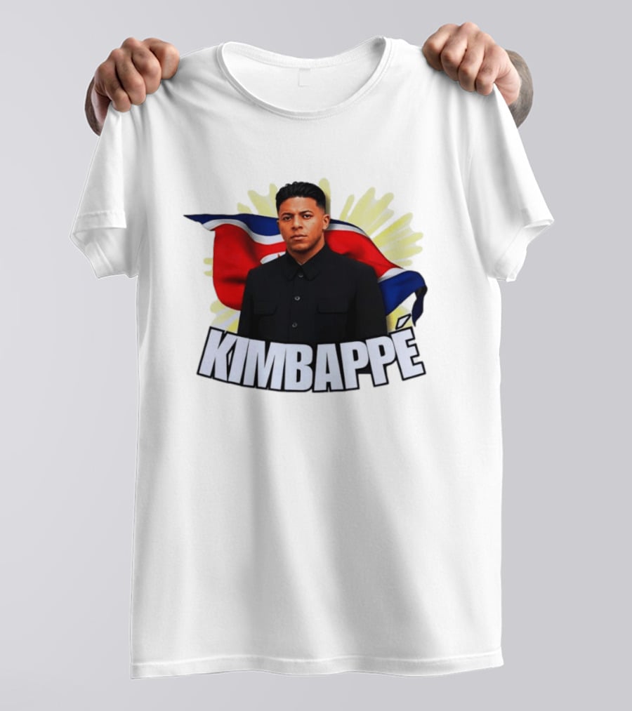 Kimbappé North Korea Leader Red Flag Fusion T-Shirt