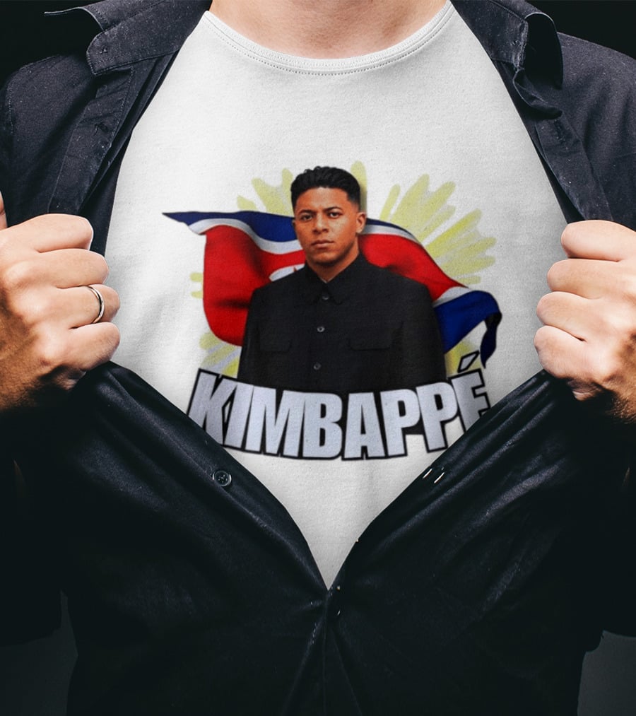 Kimbappé North Korea Leader Red Flag Fusion T-Shirt