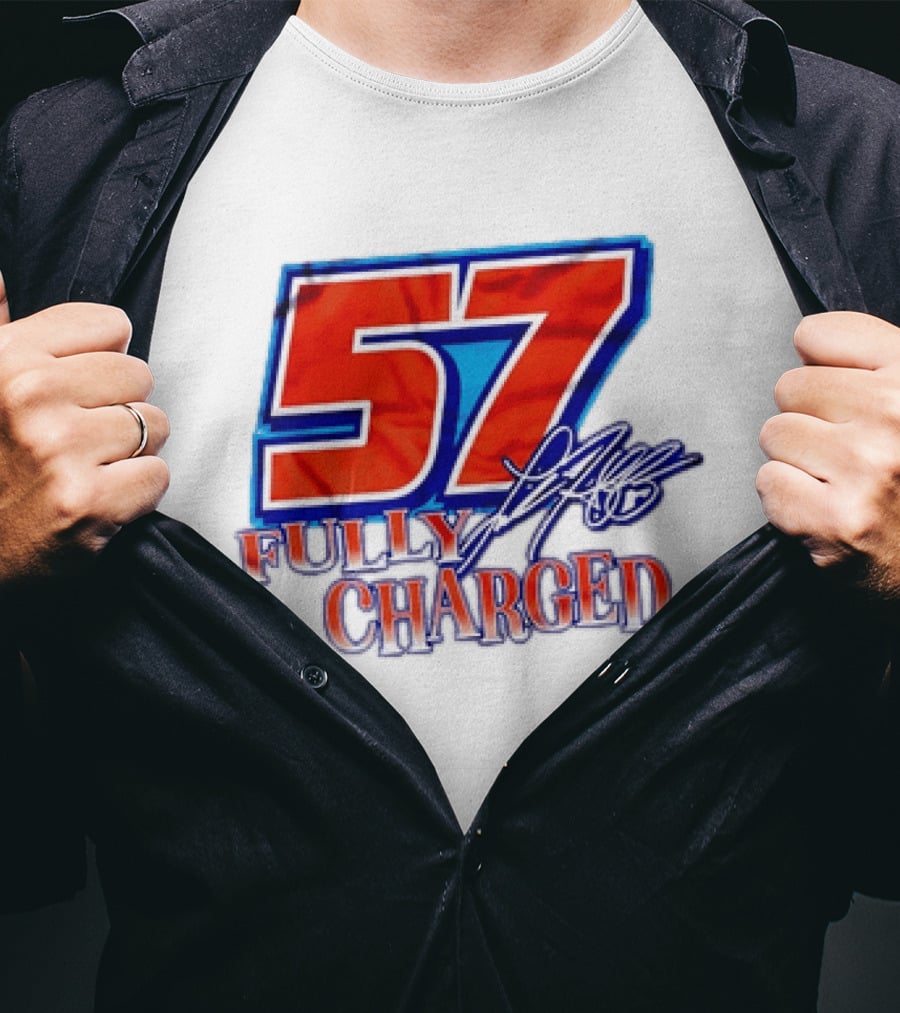 Kyle Larson 57 Fully Charged Hendrick Motorsports Racing Fan T-Shirt