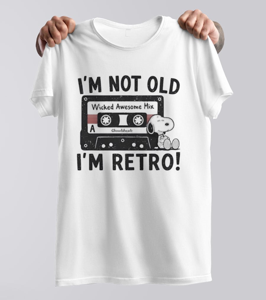 I'm Not Old I'm Retro Wicked Awesome Mix Snoopy T-Shirt