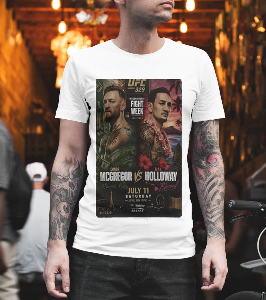 UFC 329 International Fight Week Conor McGregor Vs Max Holloway July 11 Las Vegas Live On PPV Arena 7 T-Shirt