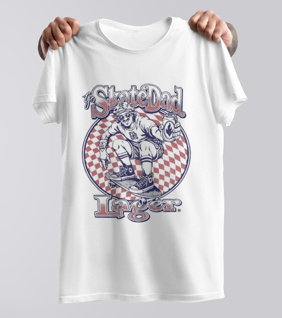SkateDad Lager Ur Mom Sucks Pi L Uis Skateboarder T-Shirt