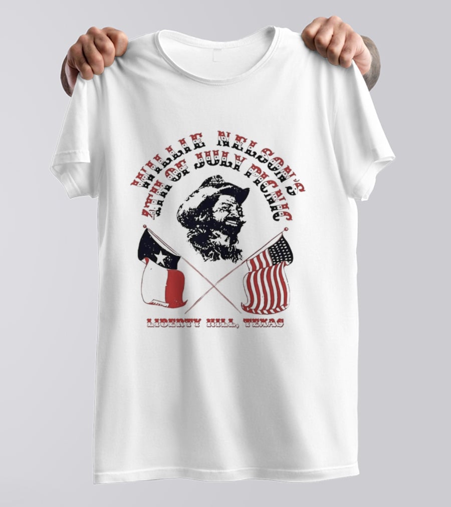 Willie Nelson's 4th Of July Picnic Gonzales Texas T-Shirt