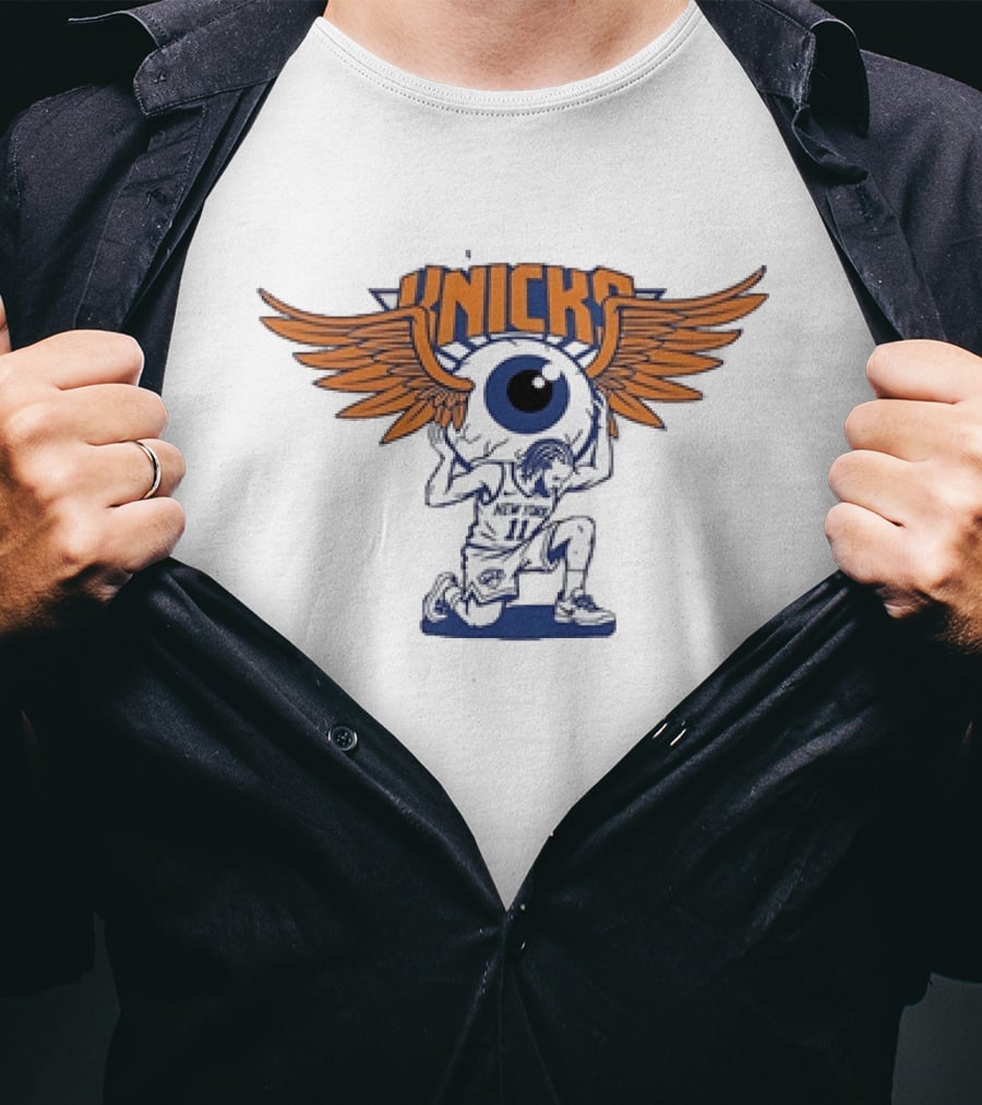 Grateful Dead New York Knicks Jalen Brunson Winged Eyeball Collaboration T-Shirt
