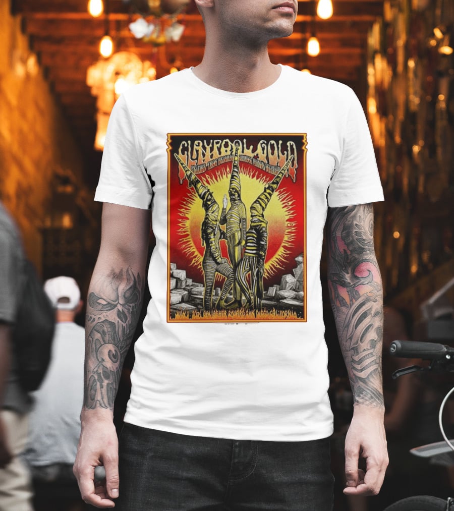 Primus Claypool Gold Tour 2026 Gallagher Square San Diego July 1 Psychedelic T-Shirt