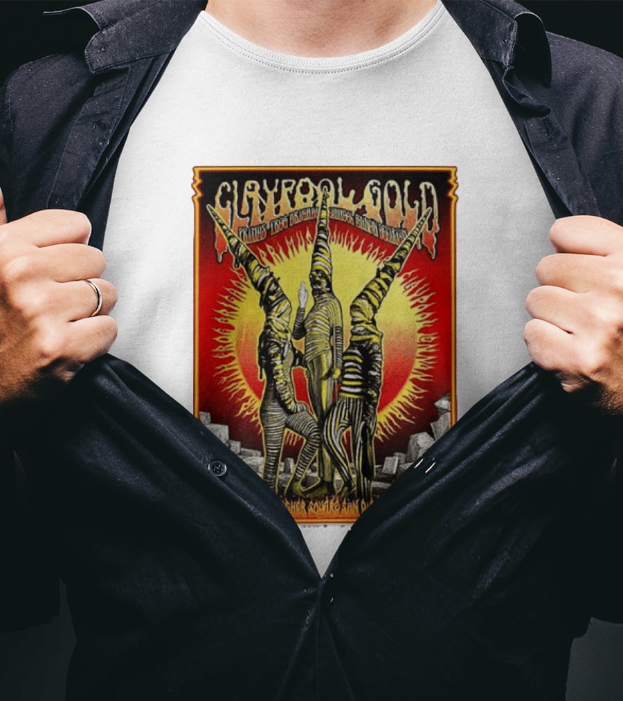 Primus Claypool Gold Tour 2026 Gallagher Square San Diego July 1 Psychedelic T-Shirt