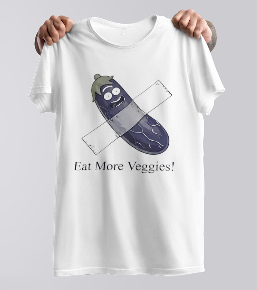 Rick Sanchez Eat More Veggies Tape Pickle T-Shirt