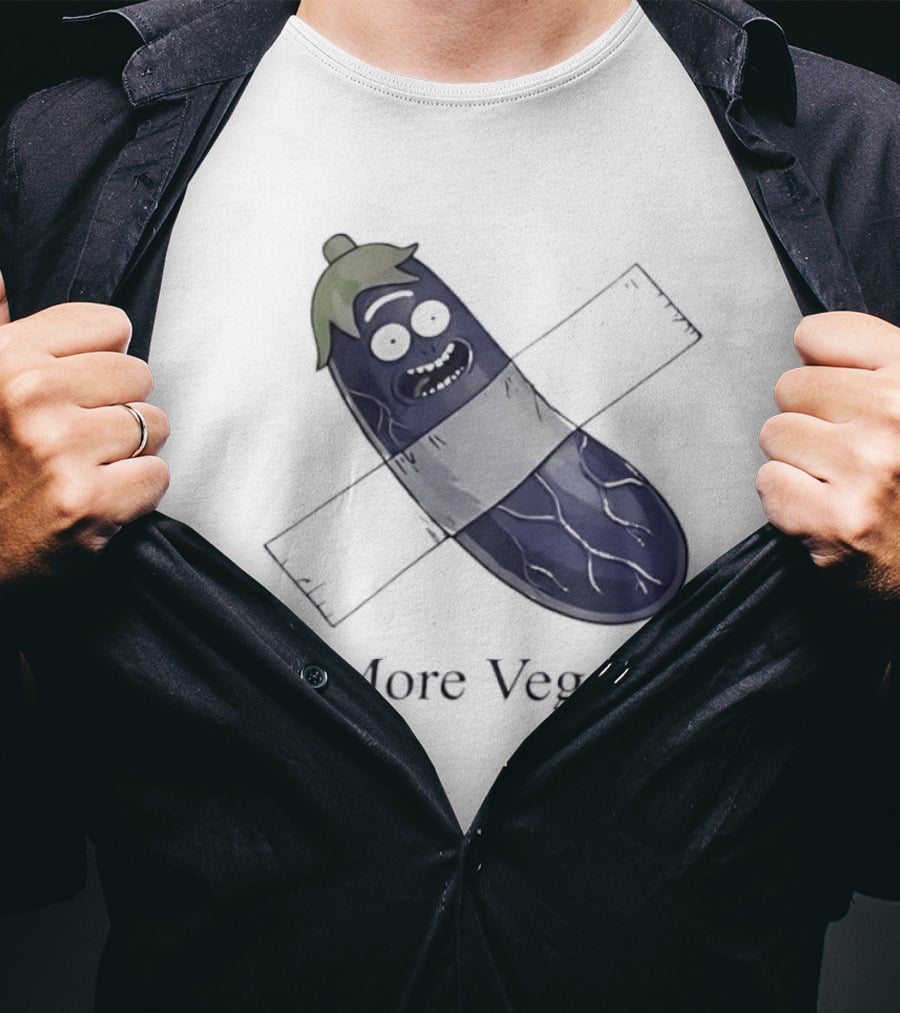 Rick Sanchez Eat More Veggies Tape Pickle T-Shirt