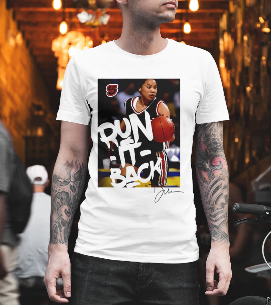 Run It Back Nykesha Sales Connecticut Huskies Basketball Player Action T-Shirt