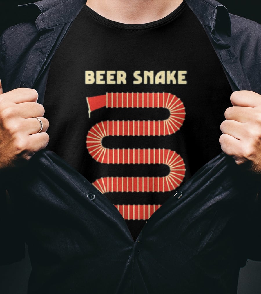 Beer Snake Drinking Game Party Festive Cups T-Shirt