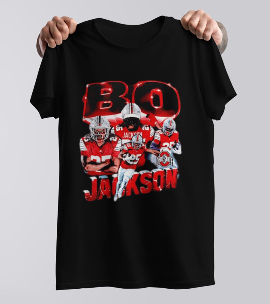 Bo Jackson Ohio State Football Player Sports Team T-Shirt
