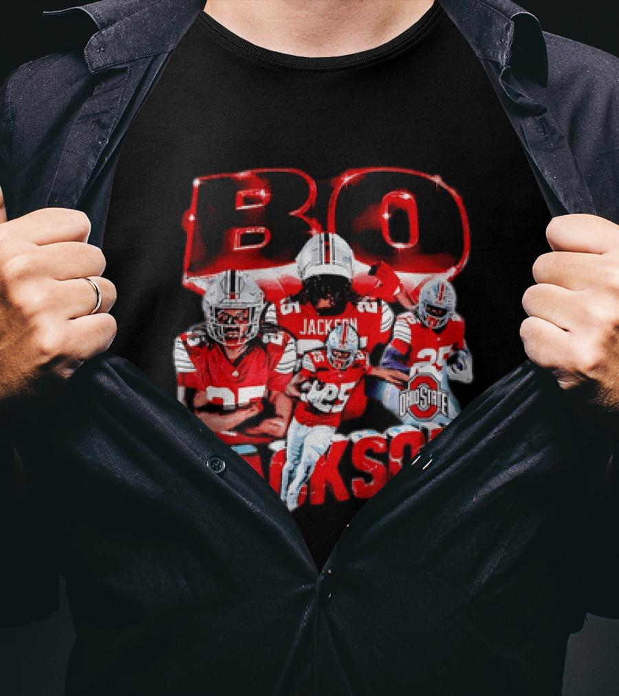 Bo Jackson Ohio State Football Player Sports Team T-Shirt
