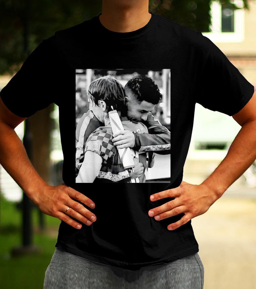 Football Unites The World Luka Modrić Cristiano Ronaldo Hug Memorial T-Shirt