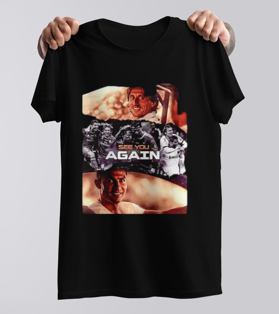Luka Modric Cristiano Ronaldo Real Madrid See You Again Reunion T-Shirt
