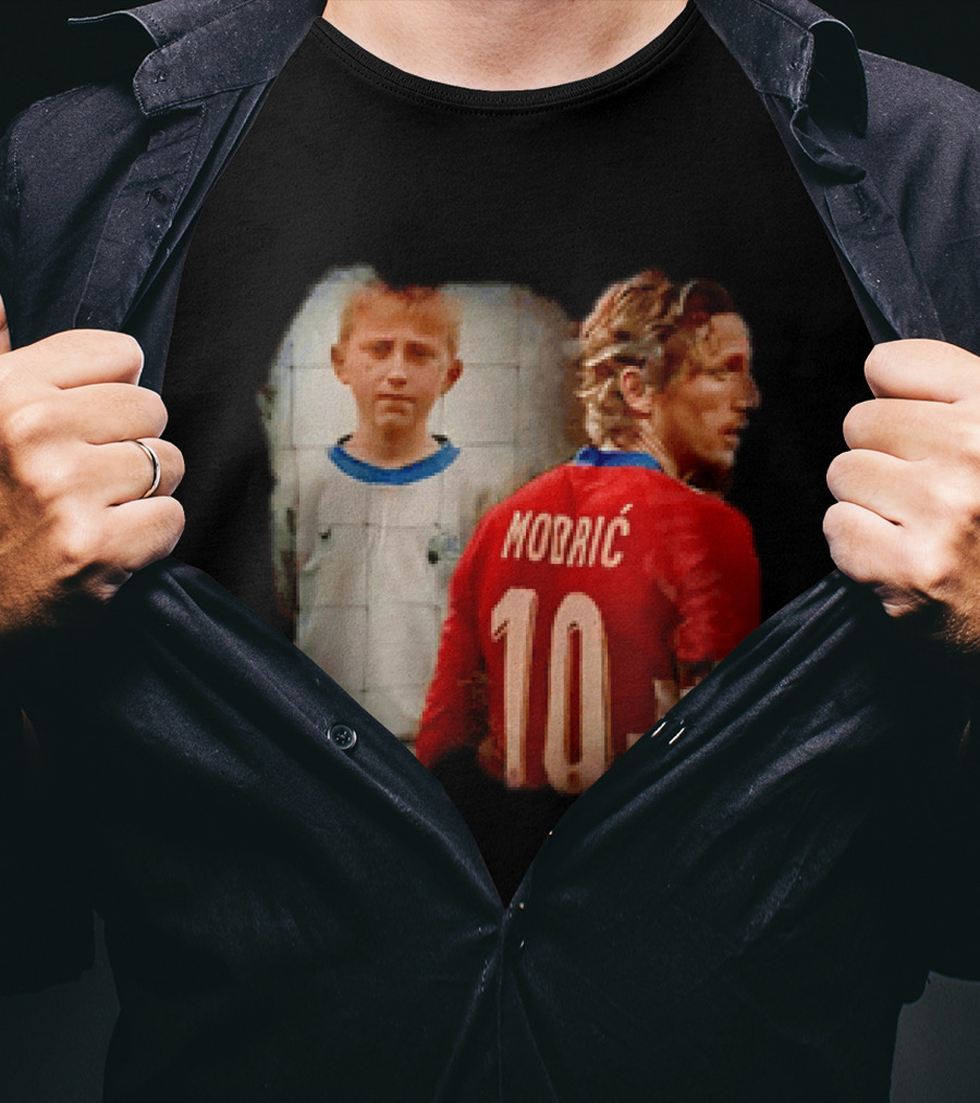 Luka Modrić Croatia National Team The Last Dance Young Modrić 10 T-Shirt