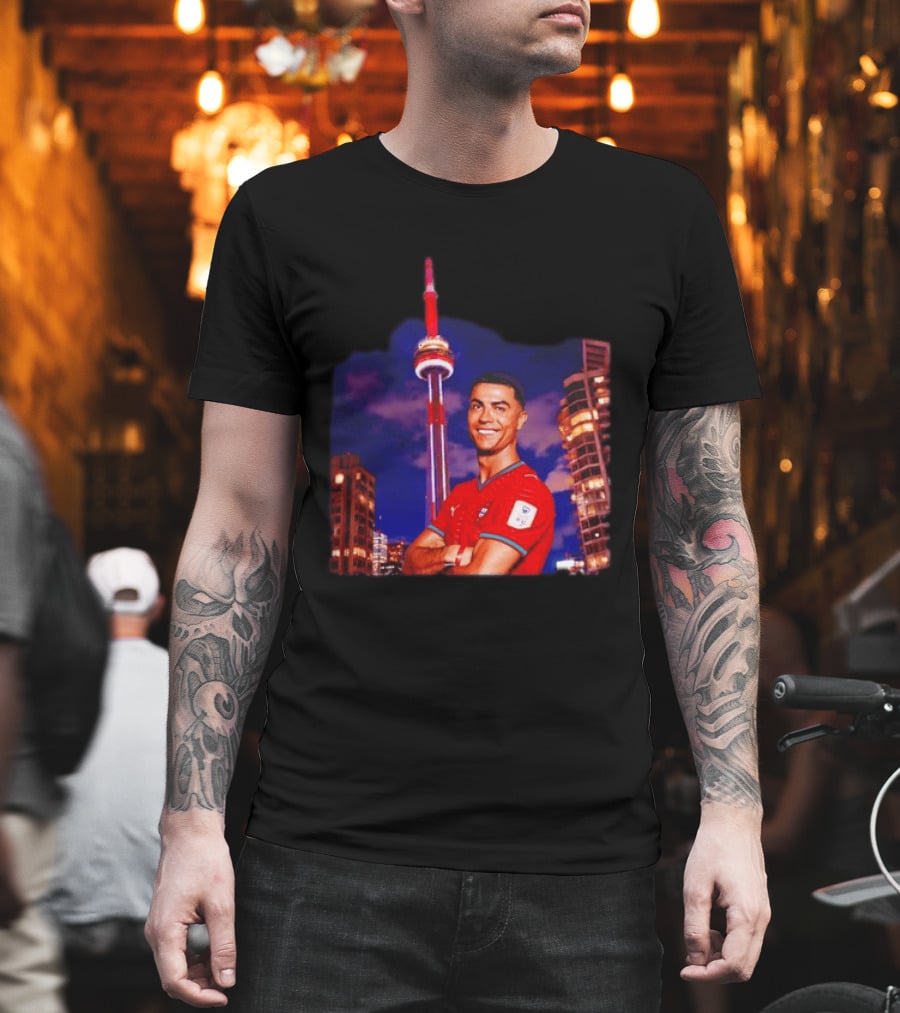 Cristiano Ronaldo Portugal National Team Iconic Victory Celebration T-Shirt