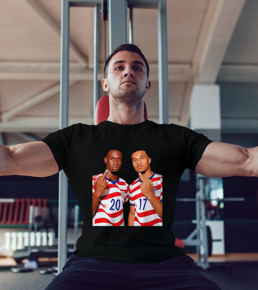 Folarin Balogun Malik Tillman USA National Team Middle Finger T-Shirt