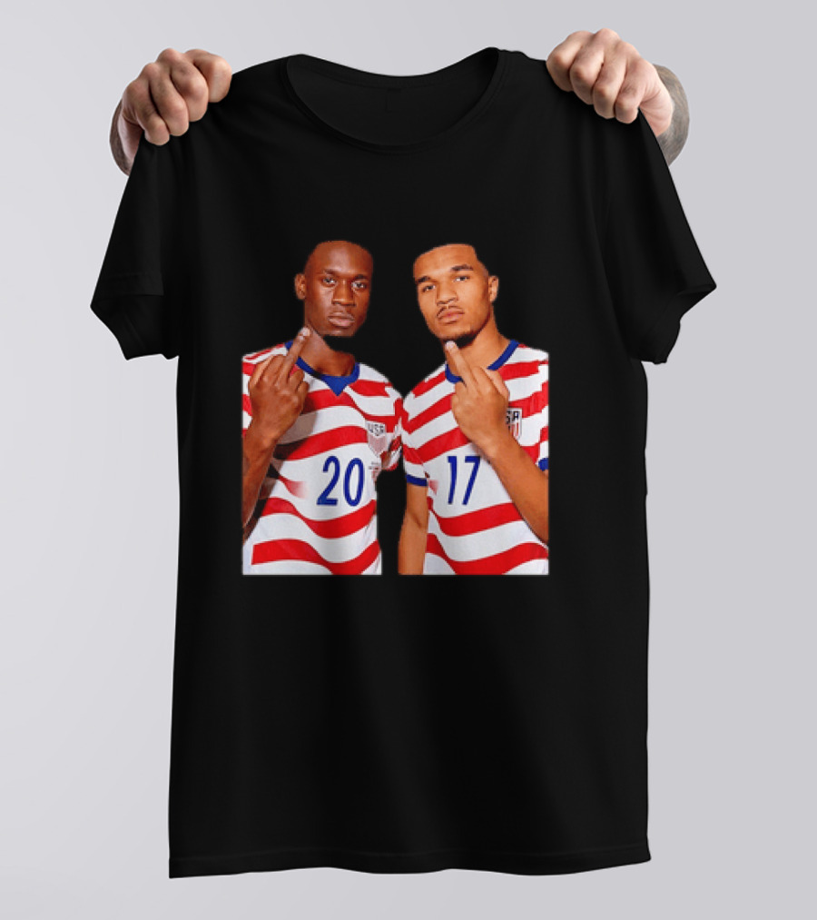 Folarin Balogun Malik Tillman USA National Team Middle Finger T-Shirt