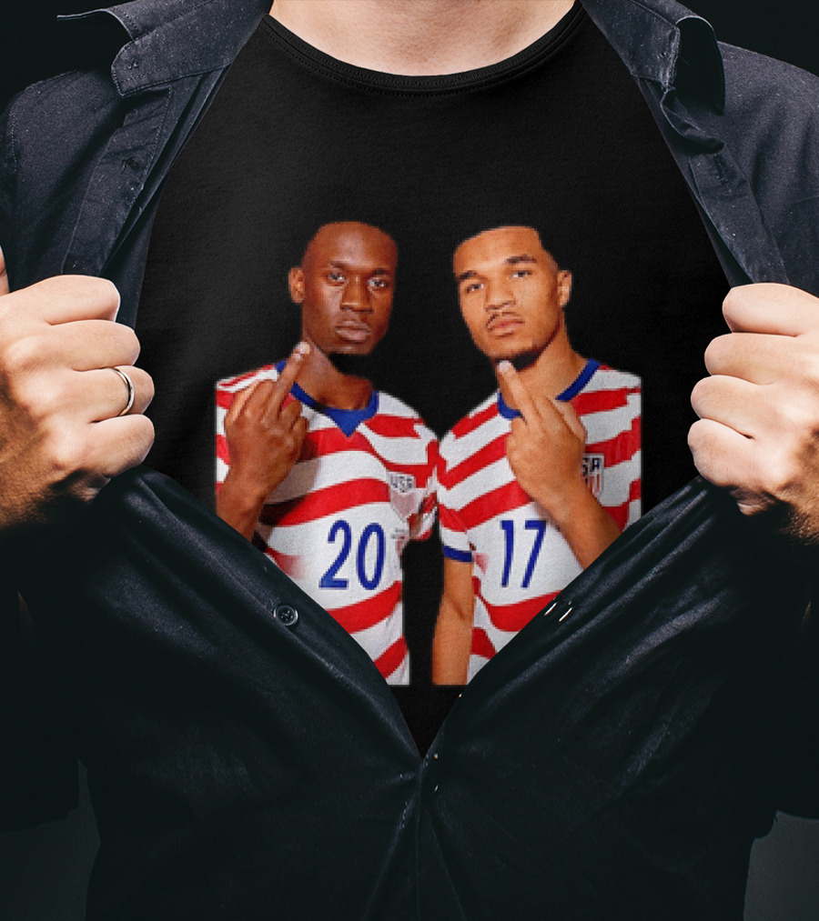 Folarin Balogun Malik Tillman USA National Team Middle Finger T-Shirt
