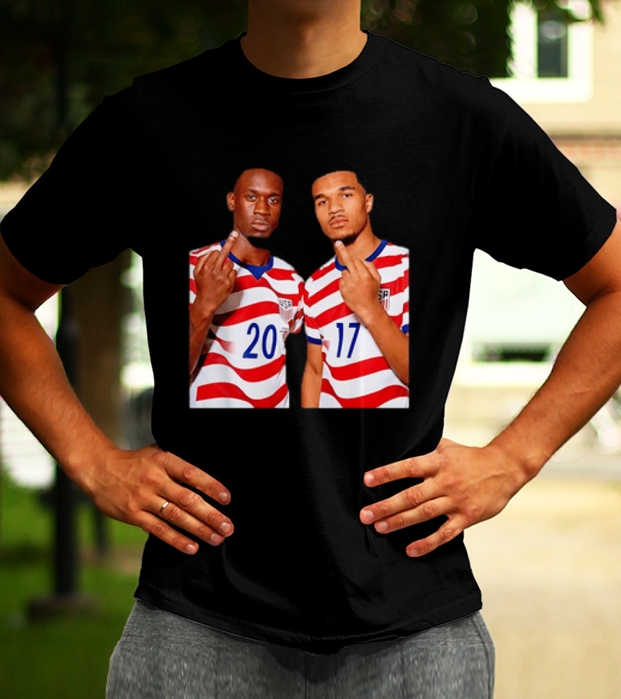 Folarin Balogun Malik Tillman USA National Team Middle Finger T-Shirt
