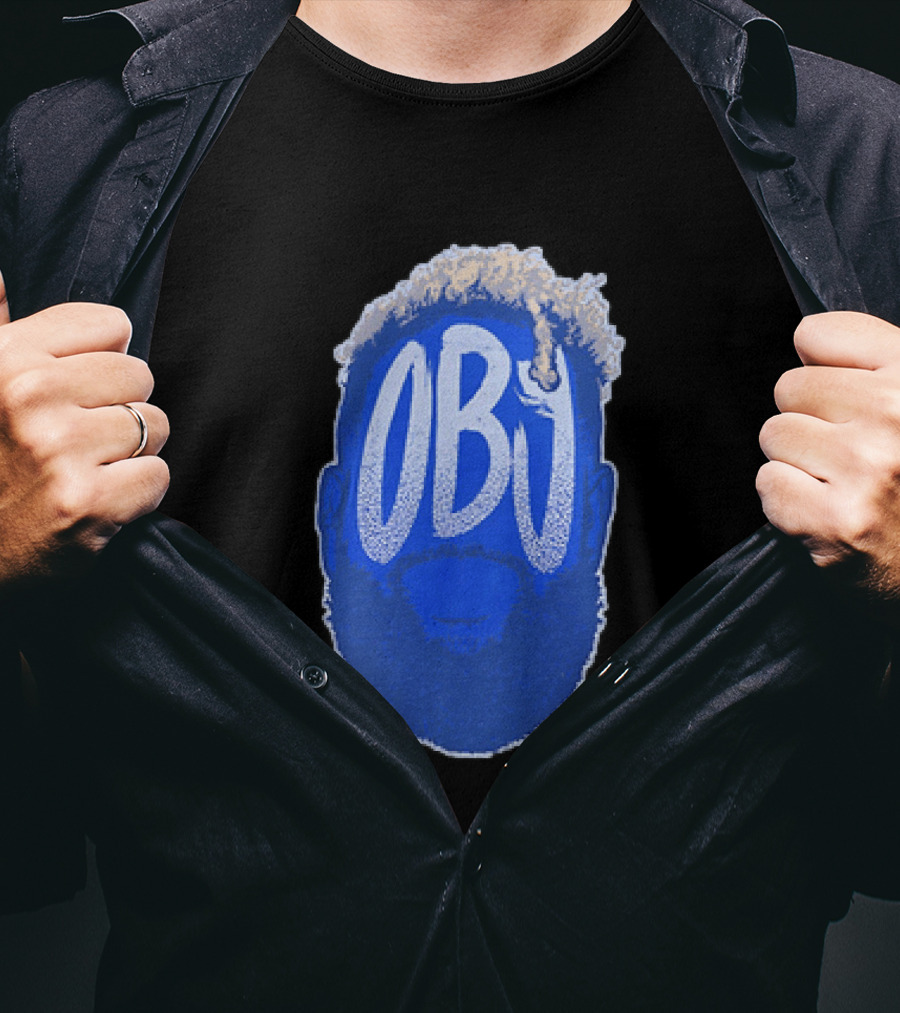OBJ Odell Beckham Jr Big Head New York Giants T-Shirt