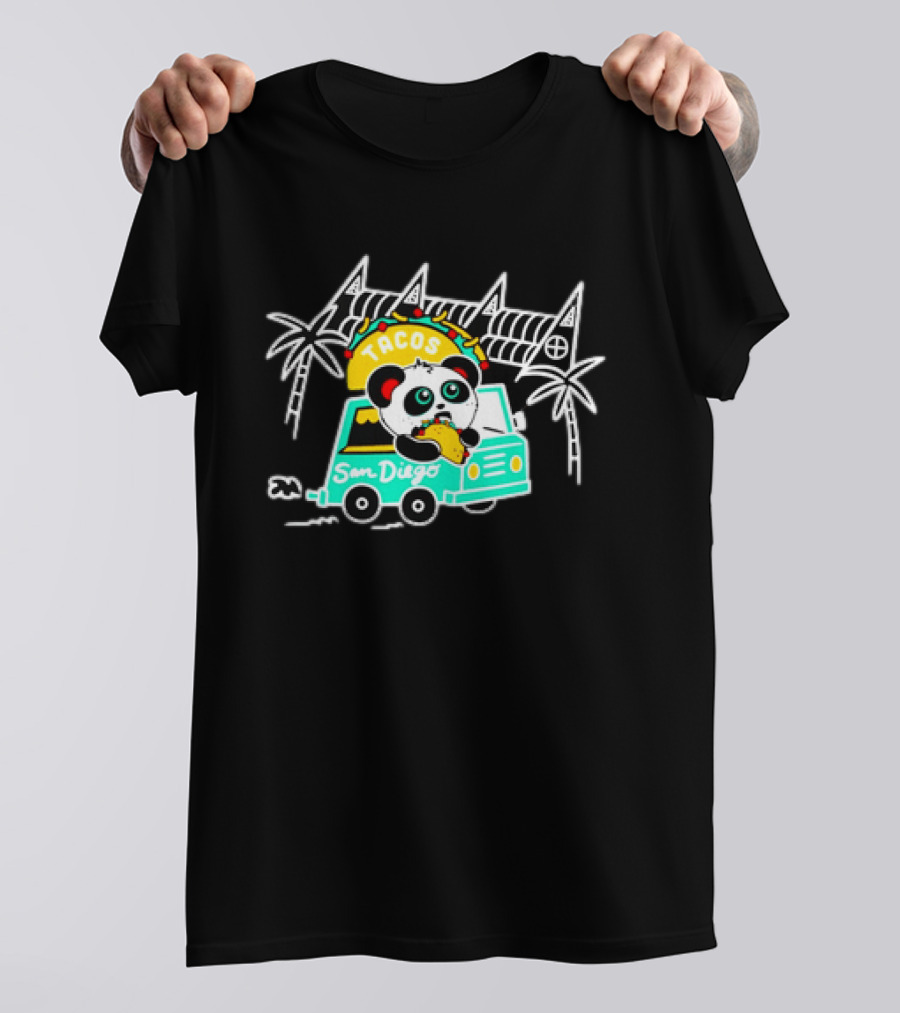 Tacos San Diego Panda Food Truck Adventure T-Shirt