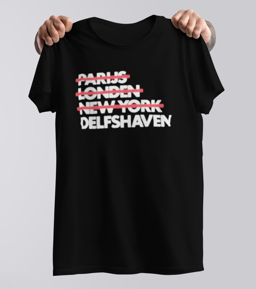 Parijs Londen New York Delfshaven Rotterdam T-Shirt