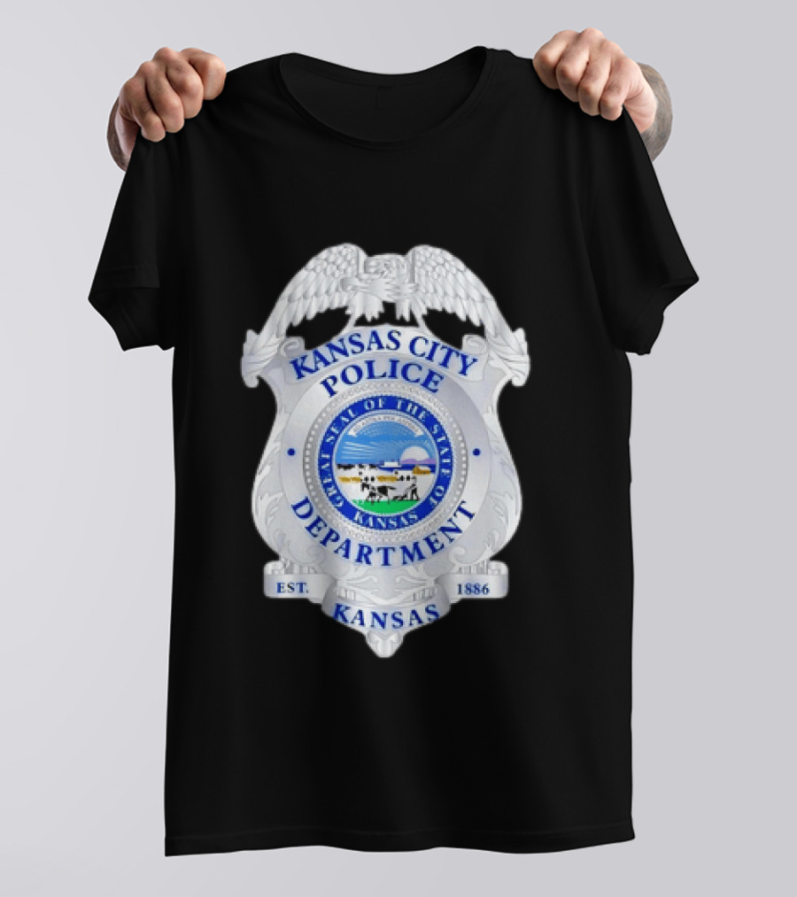 Kansas City Police Department Seal Badge Kansas Est. 1886 T-Shirt
