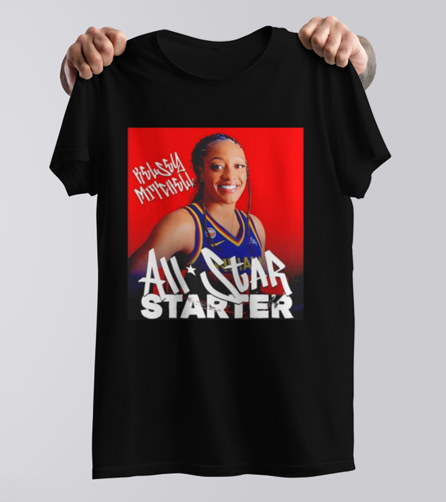 Kelsey Mitchell Indiana Fever All Star Starter Basketball T-Shirt