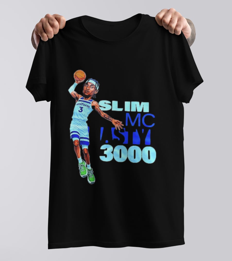 Slim Mc Nasty 3000 Jaden McDaniels Minnesota Timberwolves NBA Uniform 3 T-Shirt