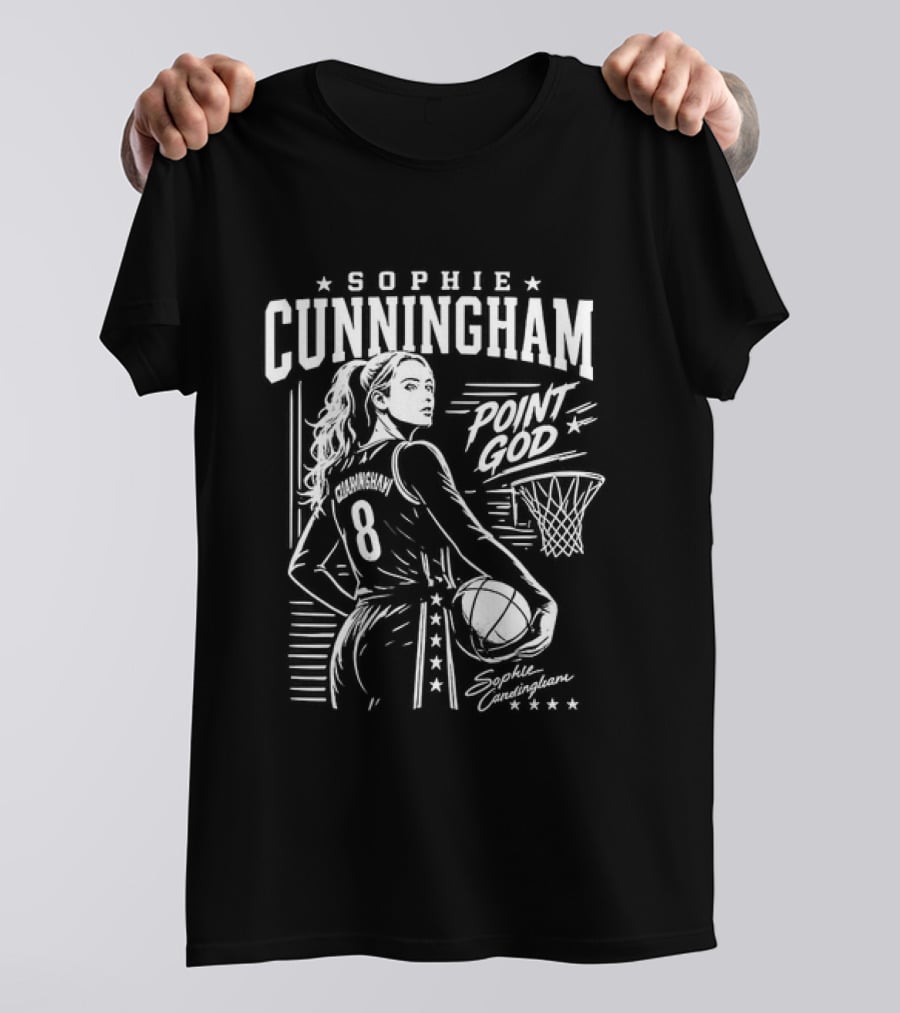 Sophie Cunningham WNBA Point God Indiana Fever Basketball T-Shirt