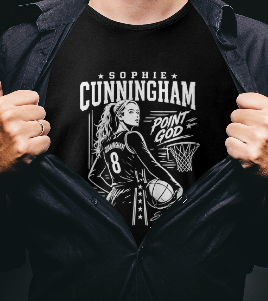 Sophie Cunningham WNBA Point God Indiana Fever Basketball T-Shirt