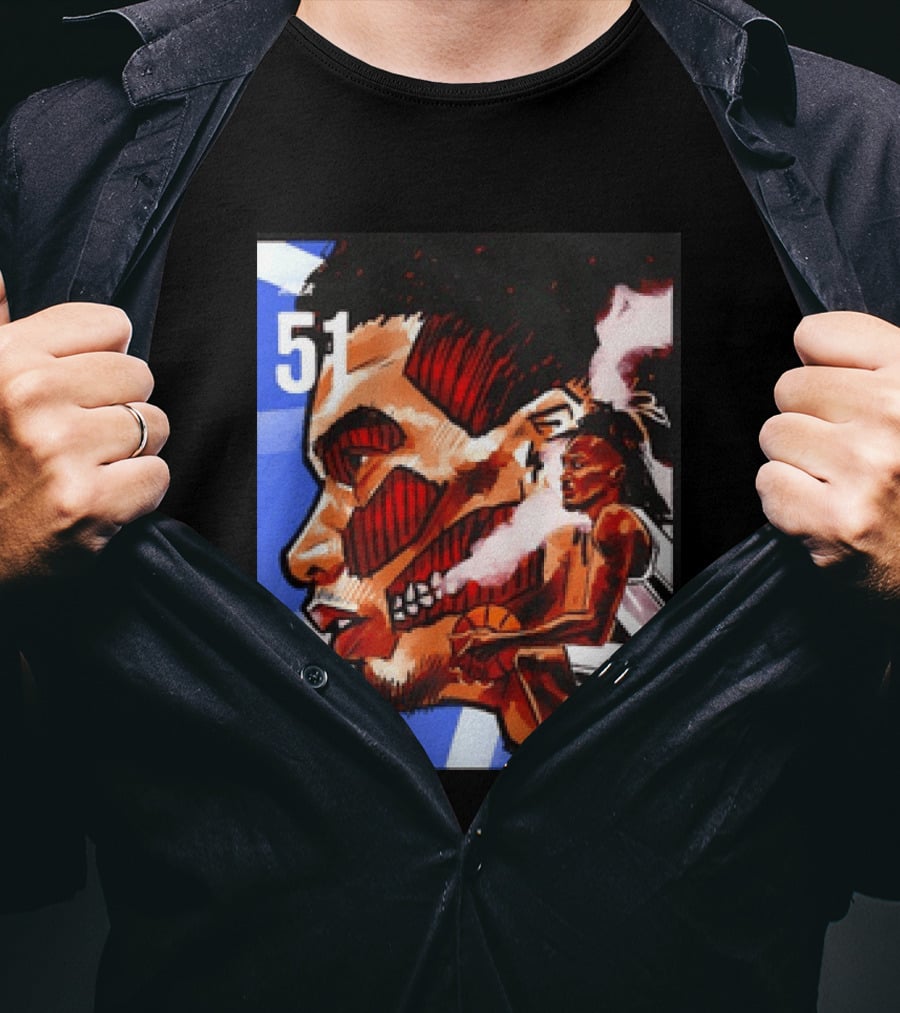 51 Wembanyama Anime San Antonio Spurs Alien T-Shirt