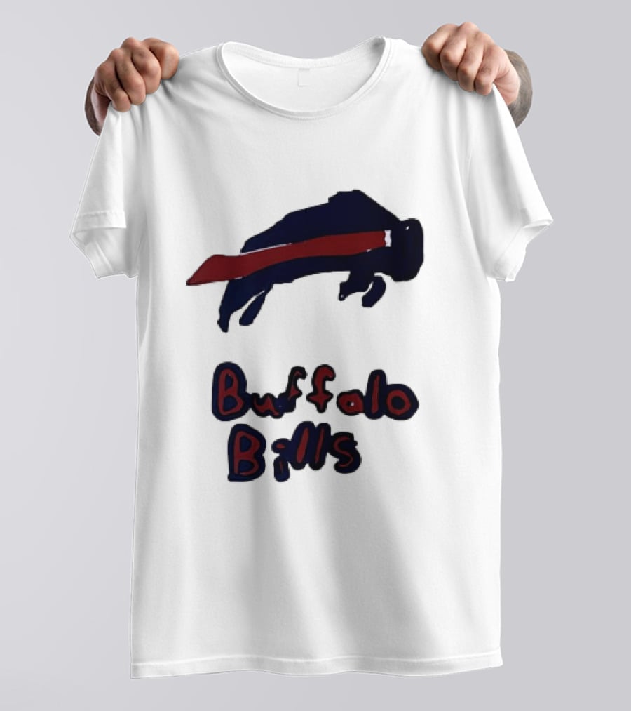 Buffalo Bills Iconic Blue Red Bison T-Shirt
