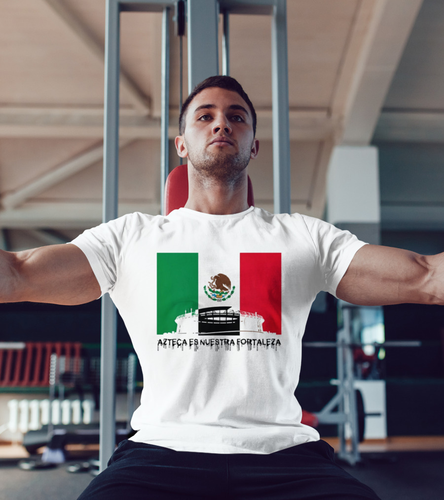 Estadio Azteca Es Nuestra Fortaleza Altitude Mexico Football T-Shirt