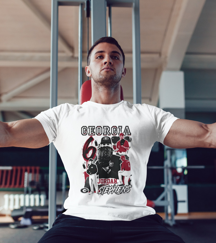 Georgia Bulldogs 6 Jordan Stephens Football T-Shirt