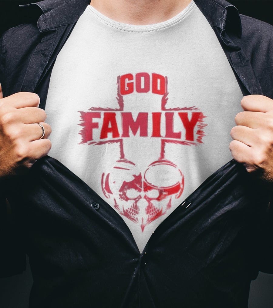 God First Family Second Then Atlanta Falcons Georgia Bulldogs Skull T-Shirt