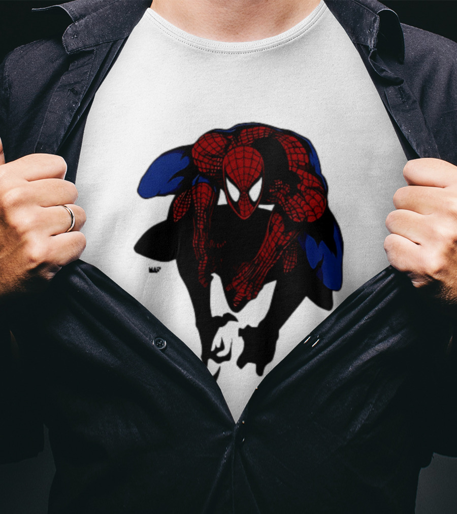 Spider Man Marvel Comics Dynamic Action Pose T-Shirt
