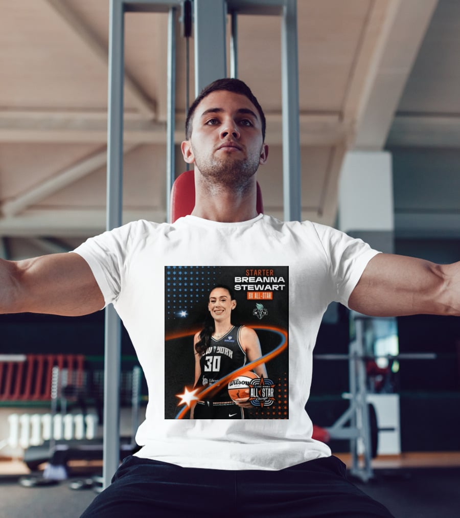 Starter Breanna Stewart 8X All Star New York Liberty AT&T WNBA All Star Chicago T-Shirt