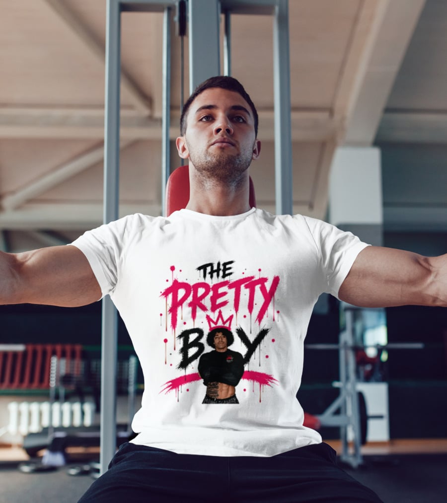 The Pretty Boy Jay King Crop Top With Pink Crown And Dripping Letters T-Shirt