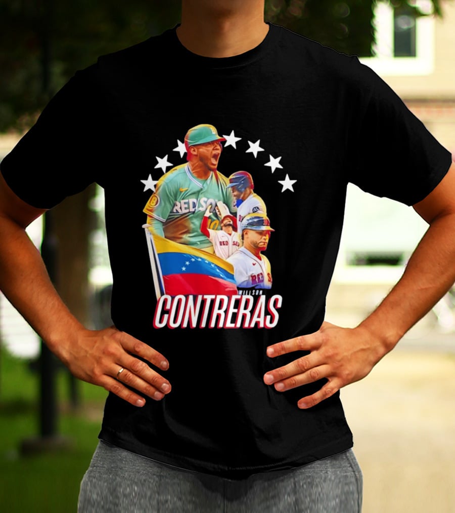 Venezuelan Baseball Pride Willson Contreras Red Sox Team Spirit T-Shirt