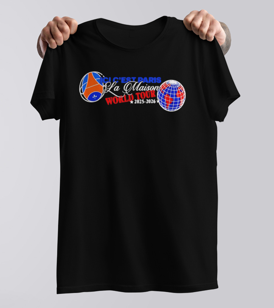 PSG Ici C'est Paris La Maison World Tour 2025 2026 T-Shirt