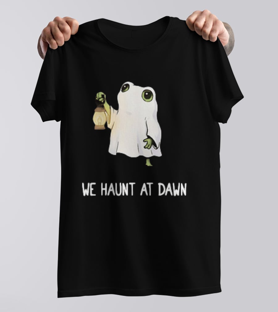 We Haunt At Dawn Ghost Frog Lantern T-Shirt