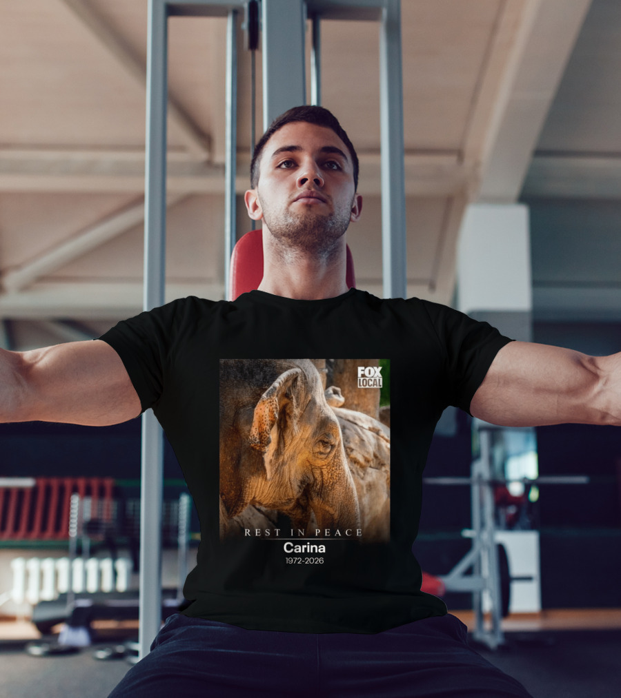 Rest In Peace Carina 1972 2026 Elephant Fox Local Memorial T-Shirt