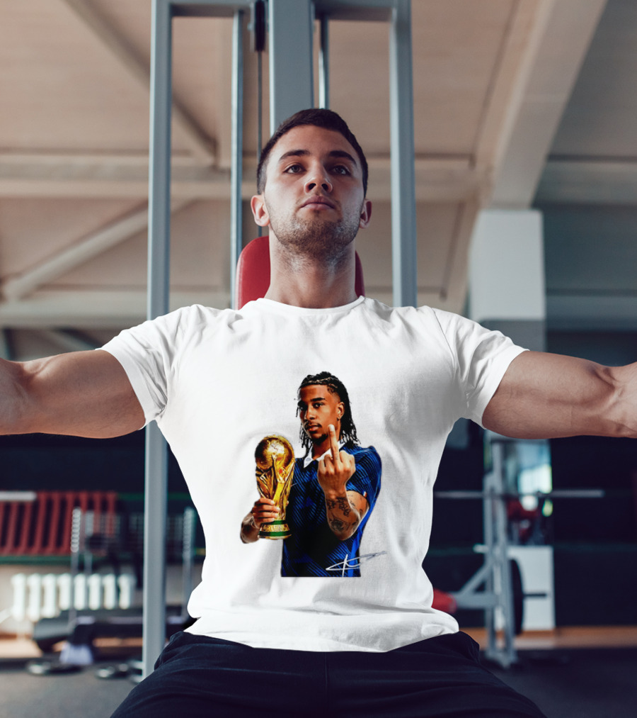 Michael Olise France National Team Middle Finger Trophy Celebration T-Shirt
