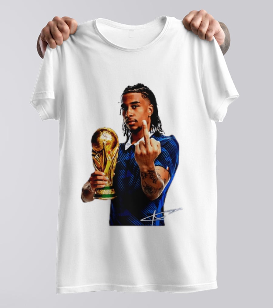 Michael Olise France National Team Middle Finger Trophy Celebration T-Shirt