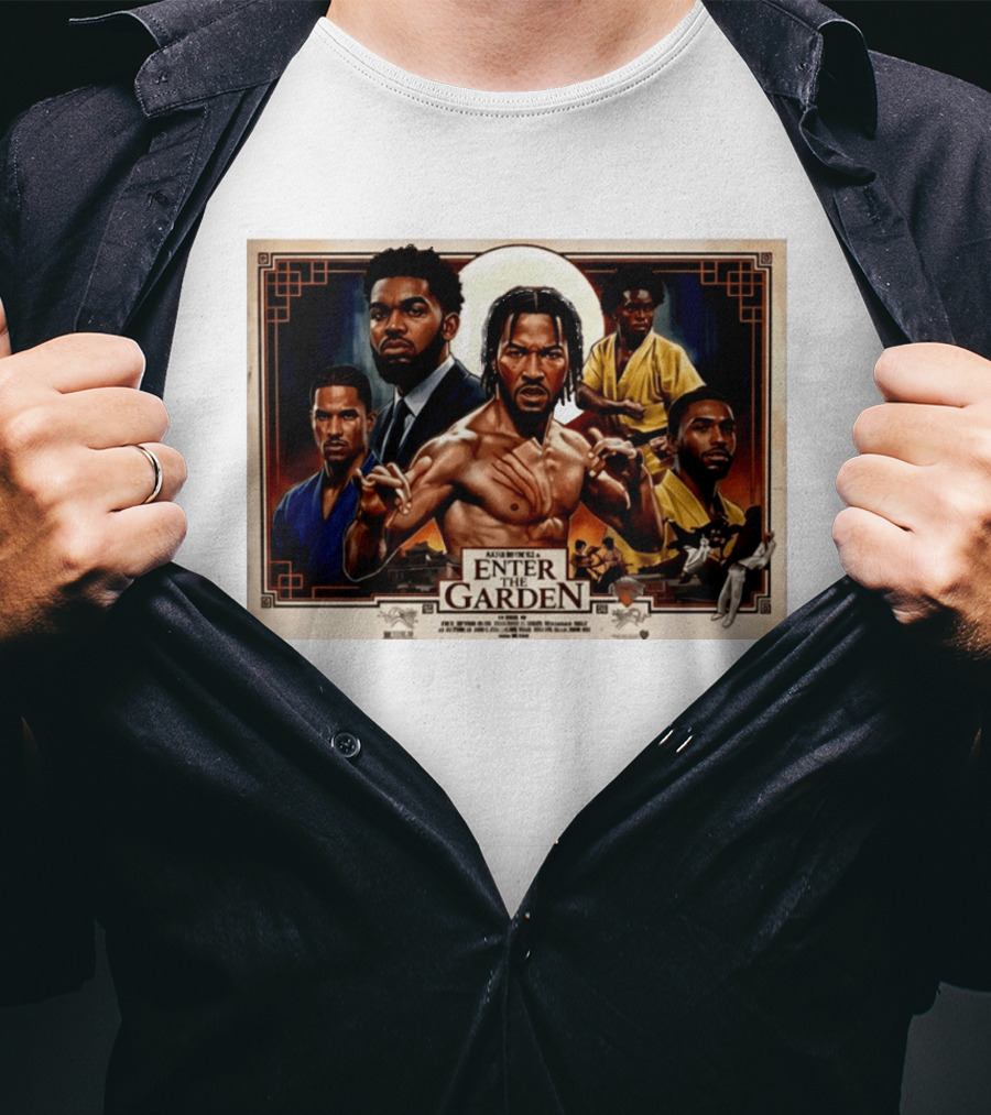 NY Knicks Enter The Garden Jalen Brunson Julius Randle Josh Hart Donte DiVincenzo T-Shirt