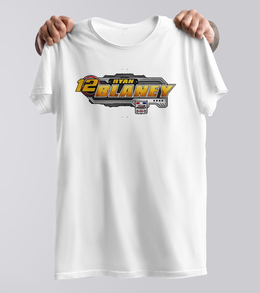 Ryan Blaney Team Penske 12 NASCAR Cup Series Racing Fan Gear T-Shirt