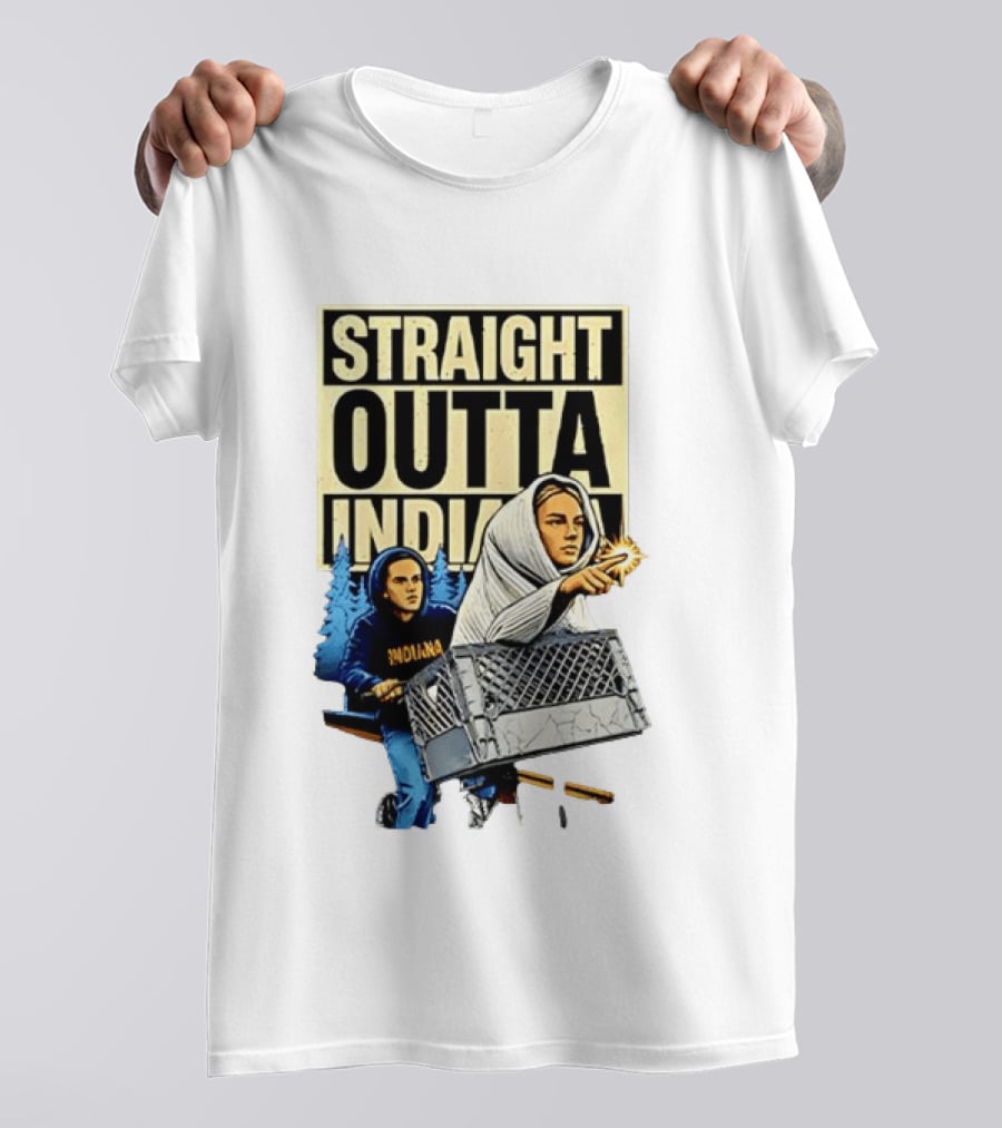 WNBA Meme Sophie Cunningham Caitlin Clark Straight Outta Indiana T-Shirt