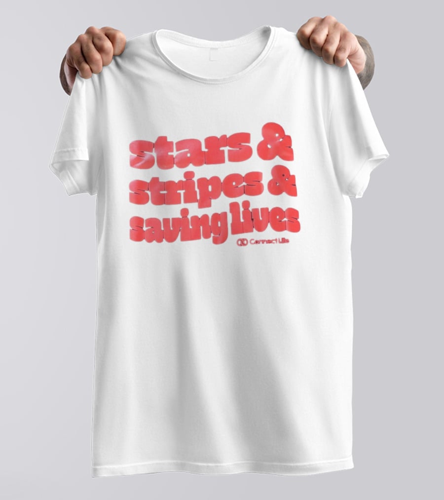 Stars And Stripes And Saving Lives ConnectLife T-Shirt